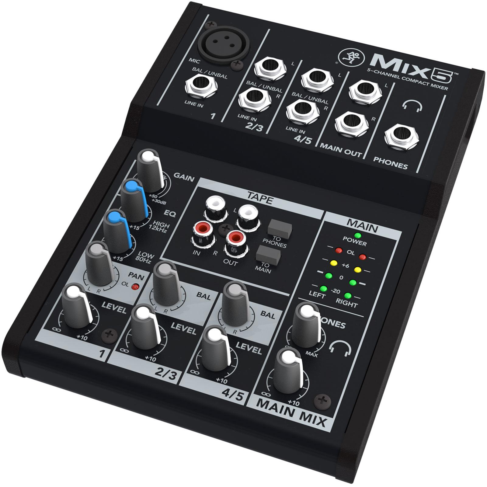 Photos - Mixing Desk Mackie Mix5 5-Channel Compact Mixer 